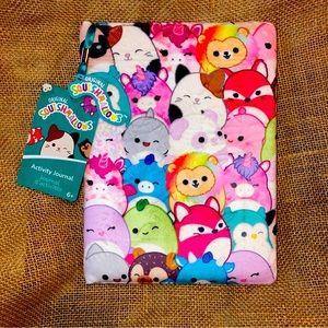 Original Squishmallows Squishmallow Activities Journal Kellytoys (Flocked) 8x6x1